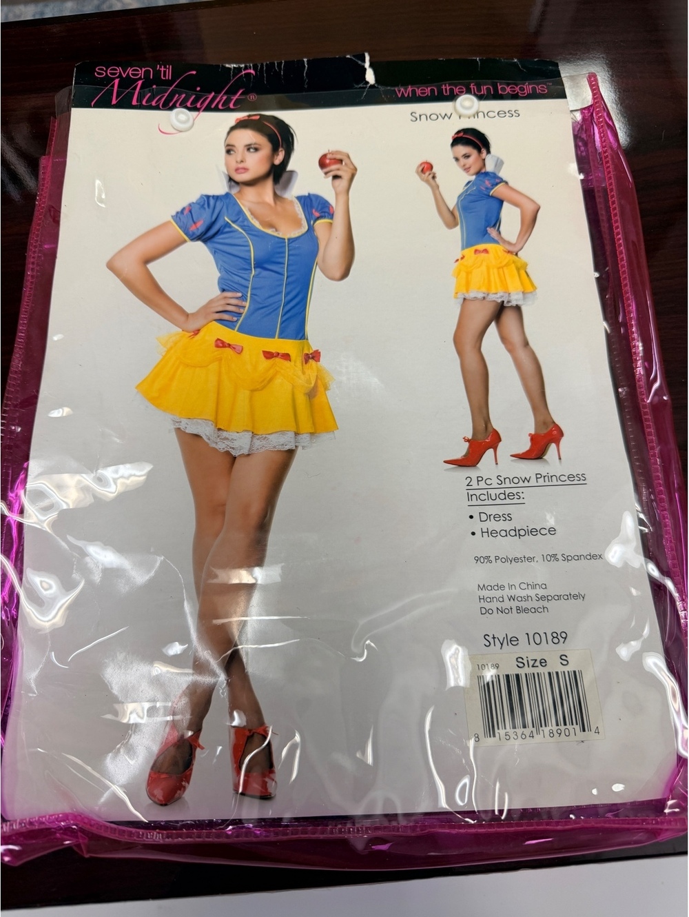 Seven ’til Midnight Snow White Snow Princess Costume Dress Size S Adult